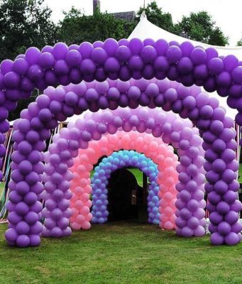 Как сделать арку из шаров на открытие магазина?