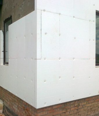 Технология утепления фасада пенопластом