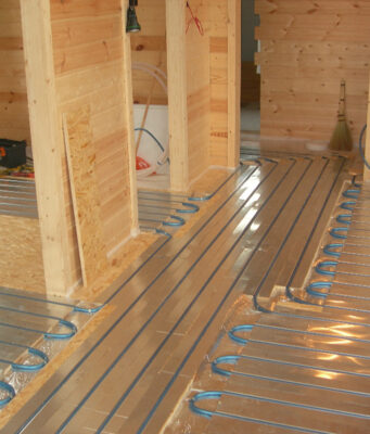 Электрический теплый пол в каркасном доме: описание