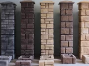 Наборные блоки для столбов забора